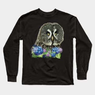 Gray owl Long Sleeve T-Shirt
